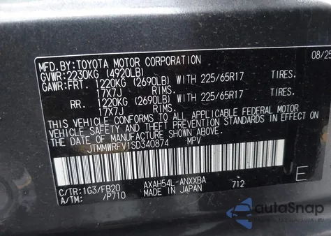 2025 Toyota Rav4 Hybrid Le from USA, damaged, VIN JTMMWRFV1SD340874